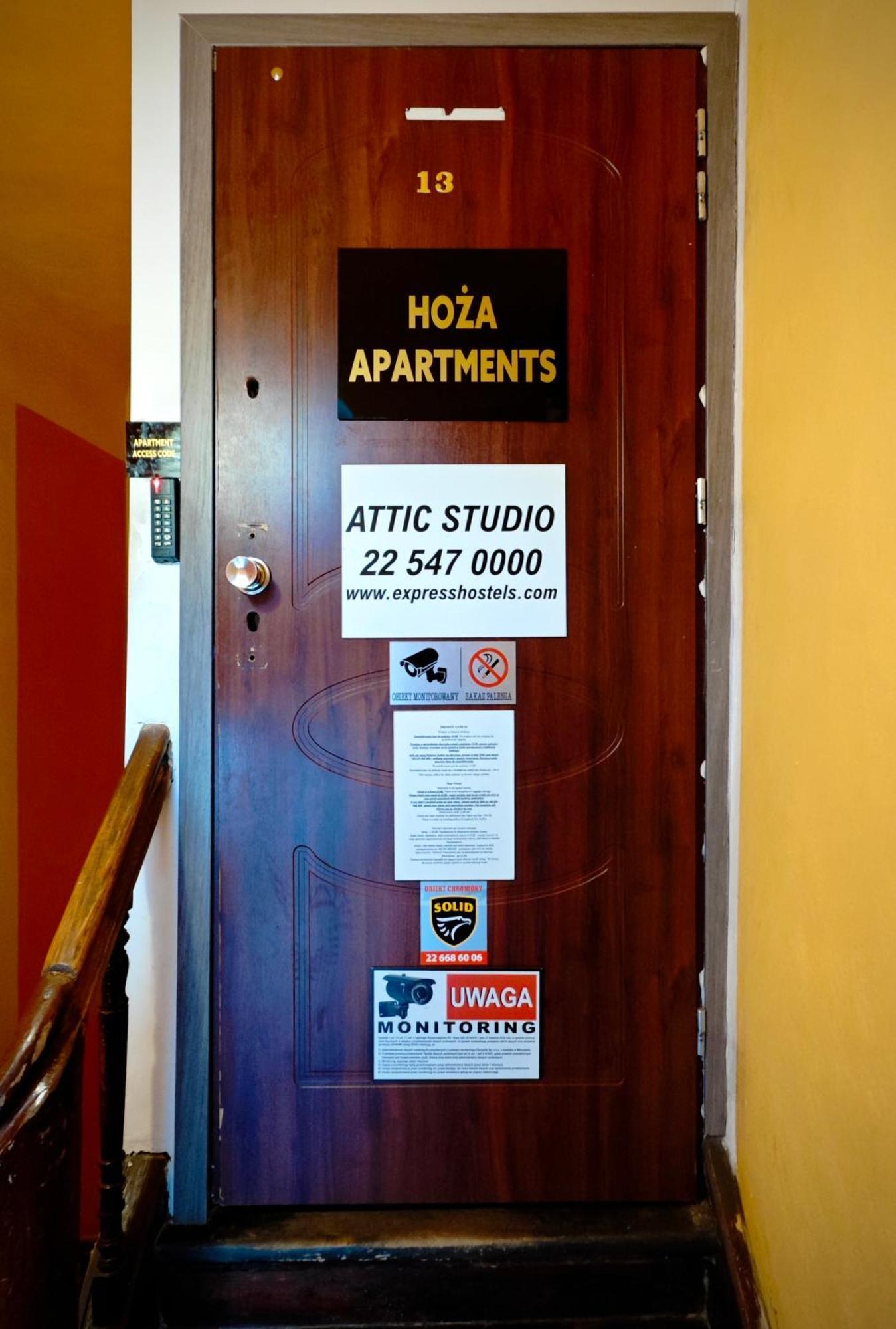 Apartamenty Hoza Attic Studio Варшава Екстер'єр фото